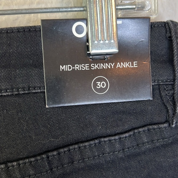 OAT New York Cargo Utilitarian Mid Rise Skinny Ankle Jeans Size 30 In Black - Picture 7 of 11